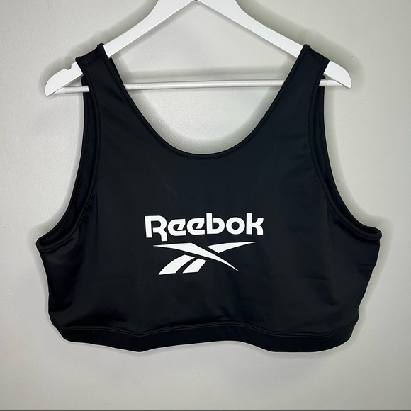 NEW Reebok Black Plus Size Sports Bra Size 4X Workout Running - Picture 2 of 8
